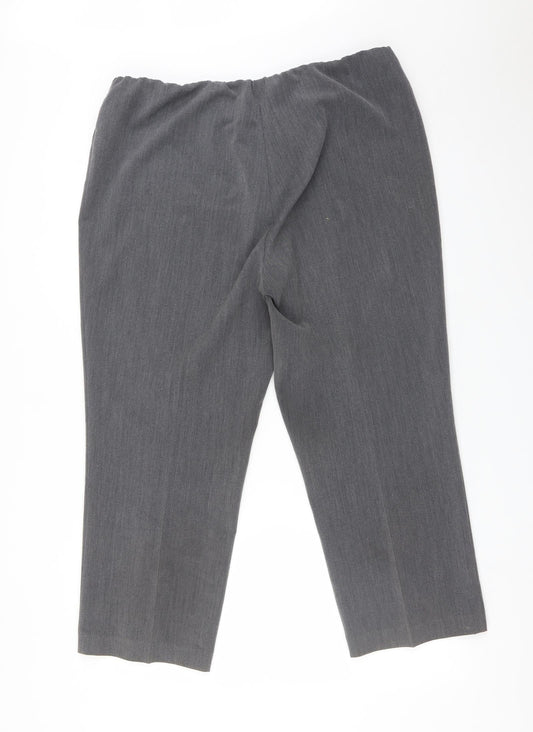 BM Womens Grey   Trousers  Size 18 L25 in
