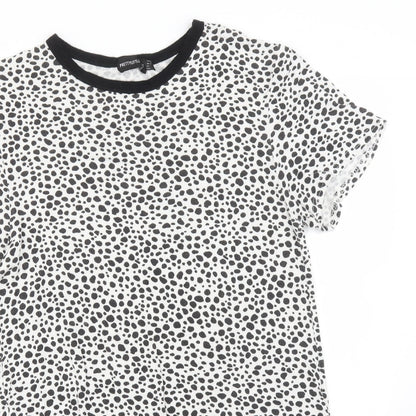 Womens UK Size 8 PRETTYLITTLETHING Multicoloured Basic T-Shirt