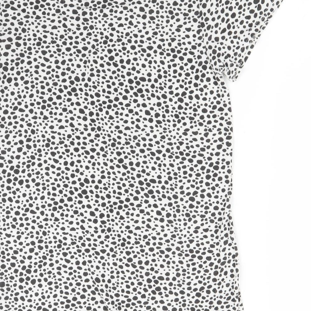 Womens UK Size 8 PRETTYLITTLETHING Multicoloured Basic T-Shirt