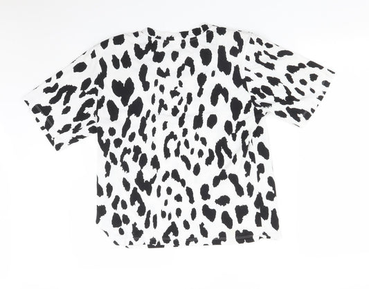 Womens UK Size 8 ASOS Multicoloured Basic T-Shirt
