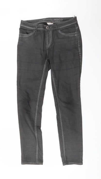 M&S Womens Grey   Skinny Jeans Size 10 L29 in