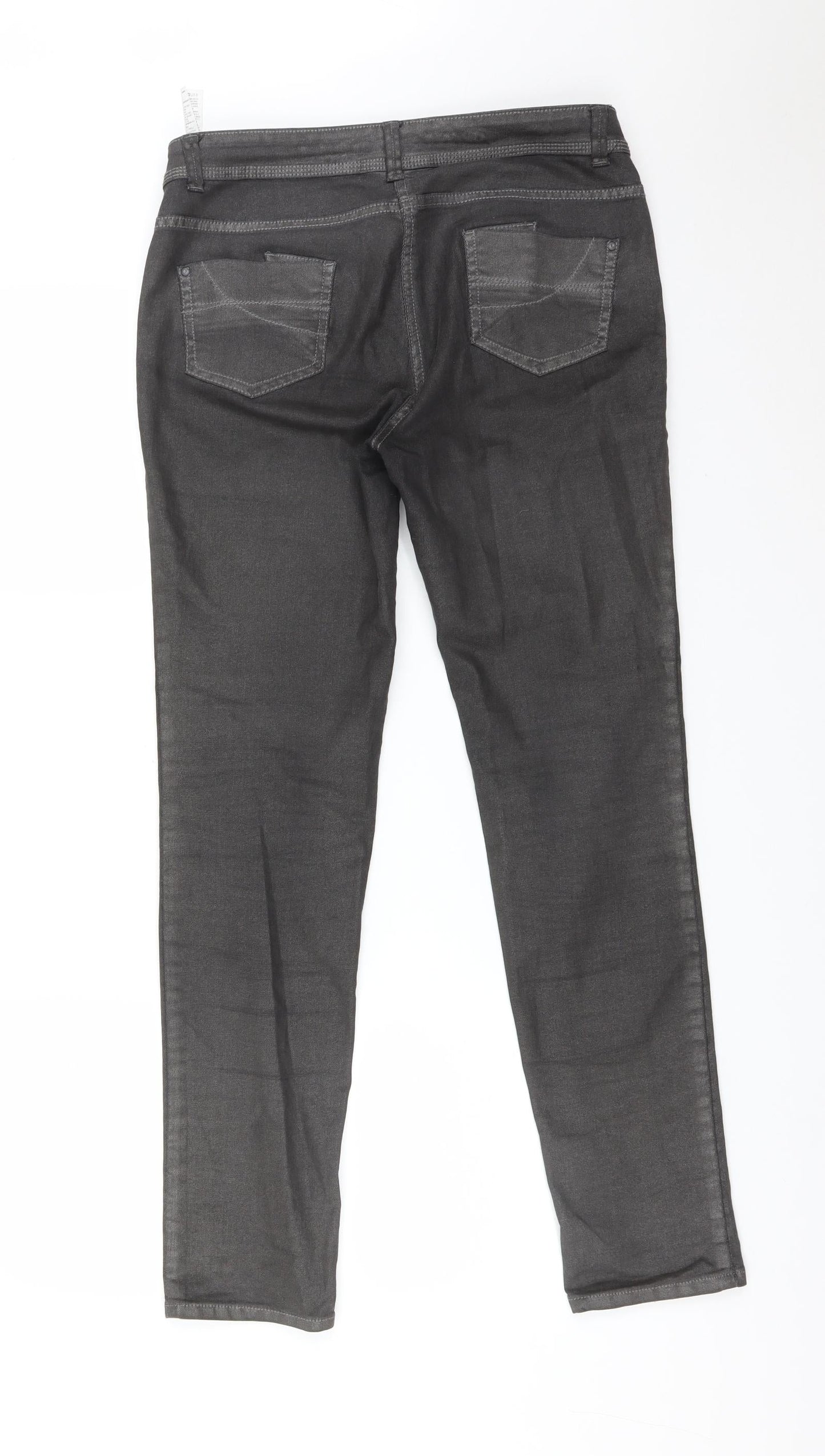 M&S Womens Grey   Skinny Jeans Size 10 L29 in