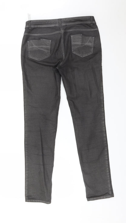 M&S Womens Grey   Skinny Jeans Size 10 L29 in