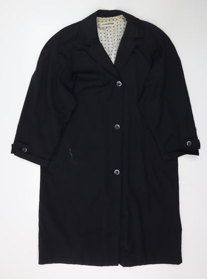 Strenesse Womens Black   Overcoat Jacket Size L