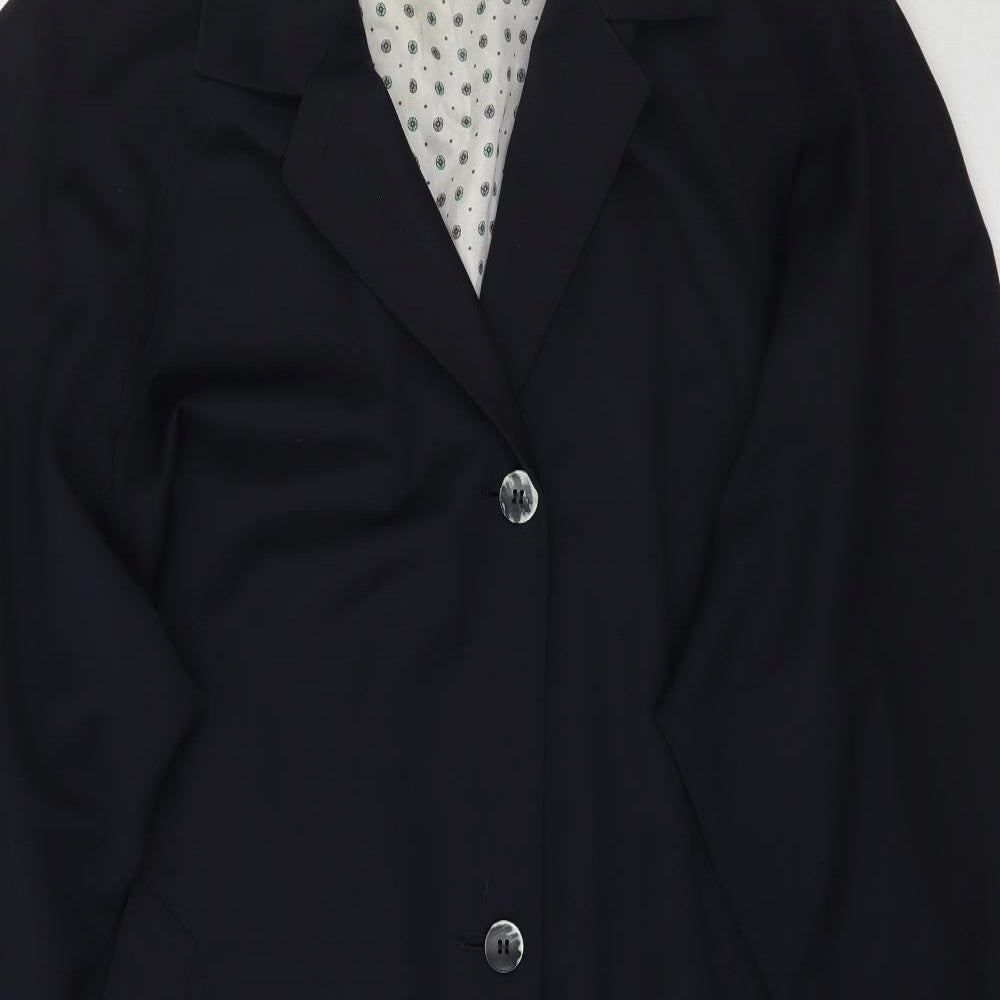 Strenesse Womens Black   Overcoat Jacket Size L