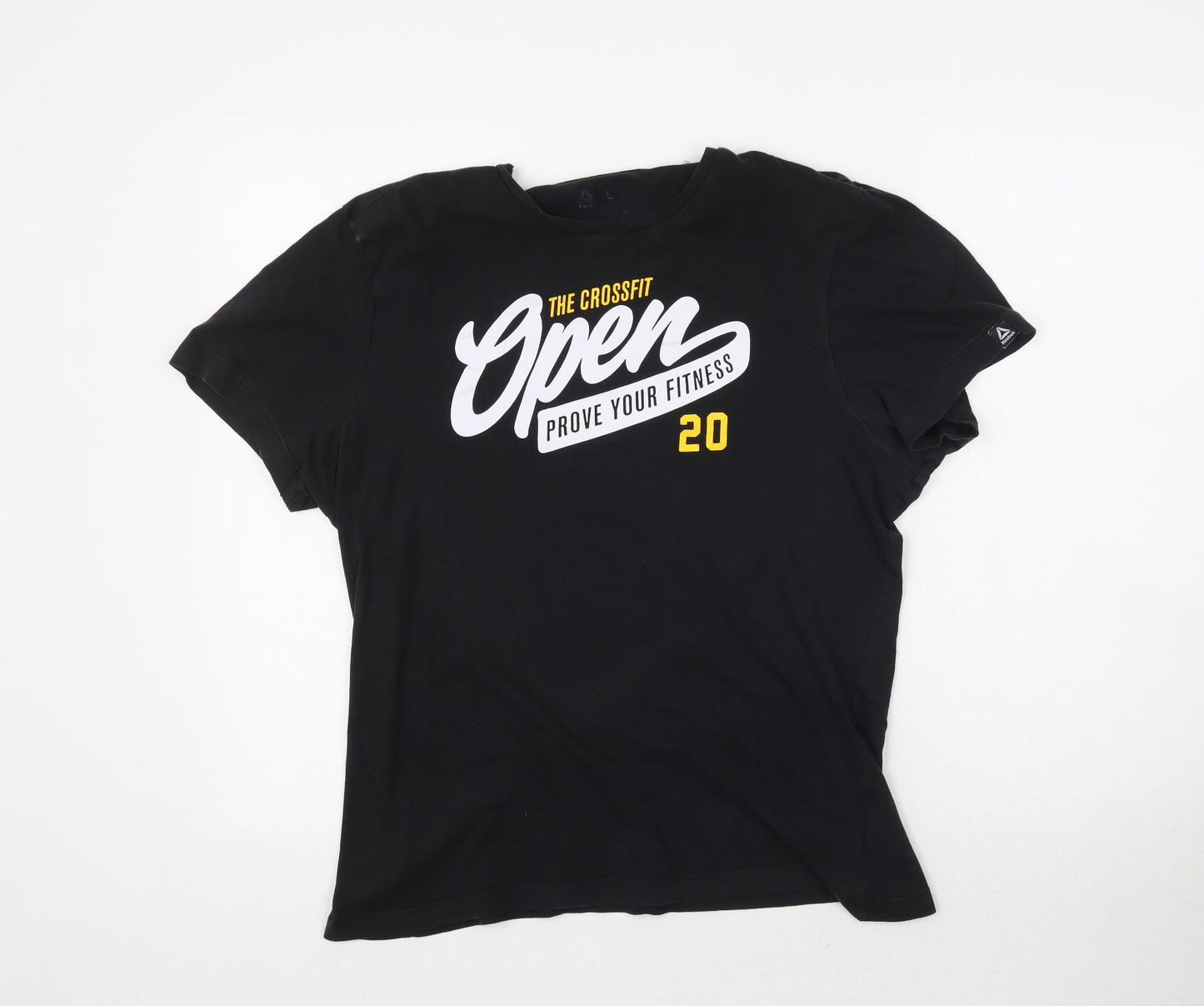 Womens UK Size M Preworn Black Basic T-Shirt