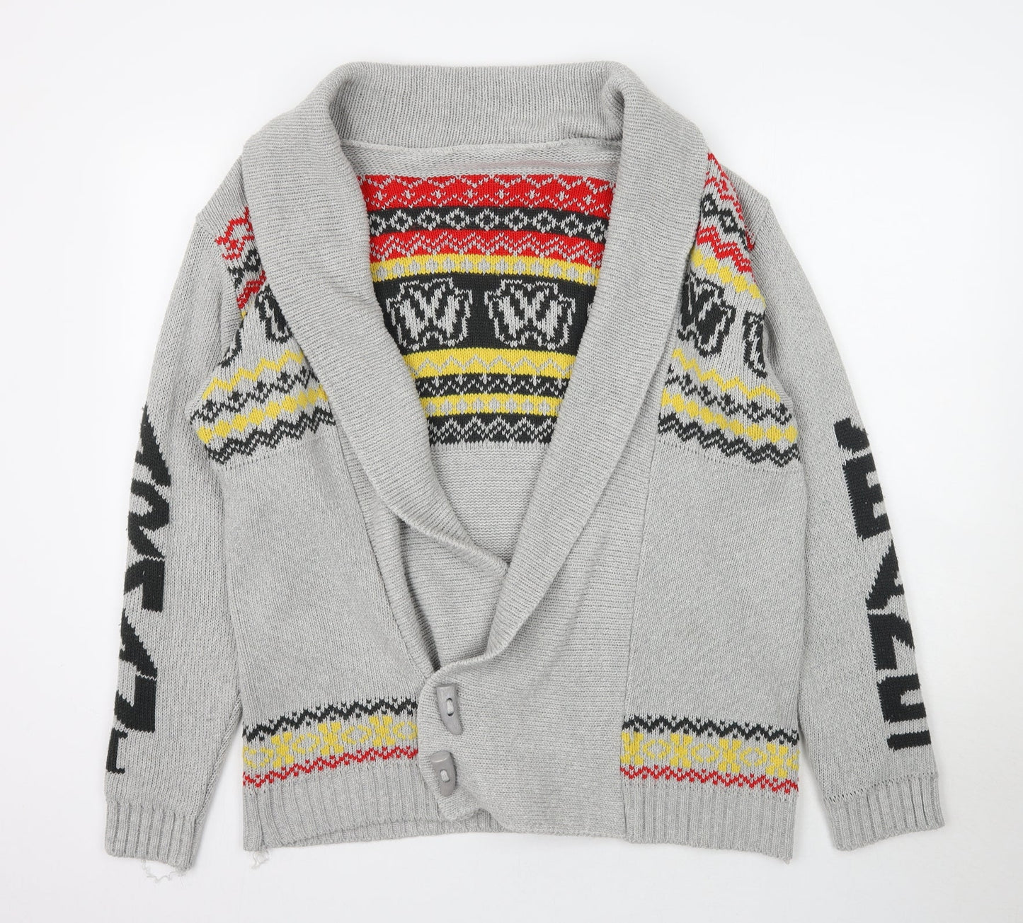 Womens UK Size XL Preworn Grey Cardigan Jumper