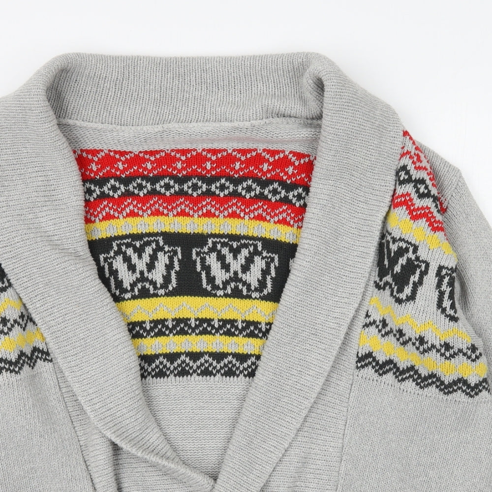Womens UK Size XL Preworn Grey Cardigan Jumper