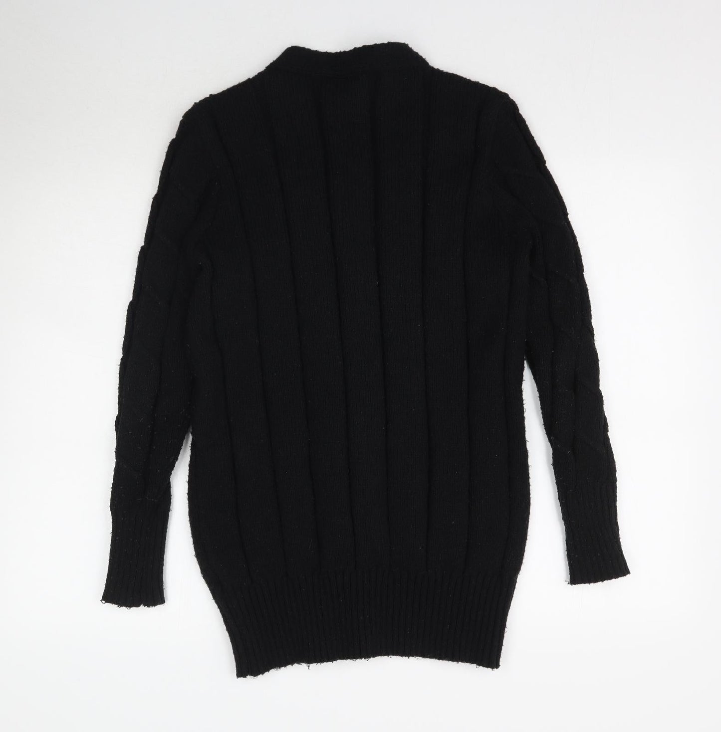 Emery Rose Womens Black  Knit Cardigan Jumper Size M