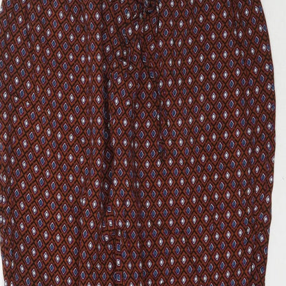 Womens UK Size L Preworn Regular Fit  Multicoloured Trousers
