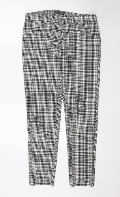 Select Womens Black Plaid  Trousers  Size 12 L30 in