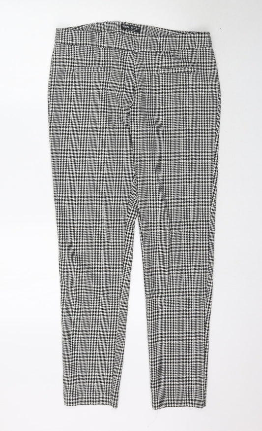 Select Womens Black Plaid  Trousers  Size 12 L30 in