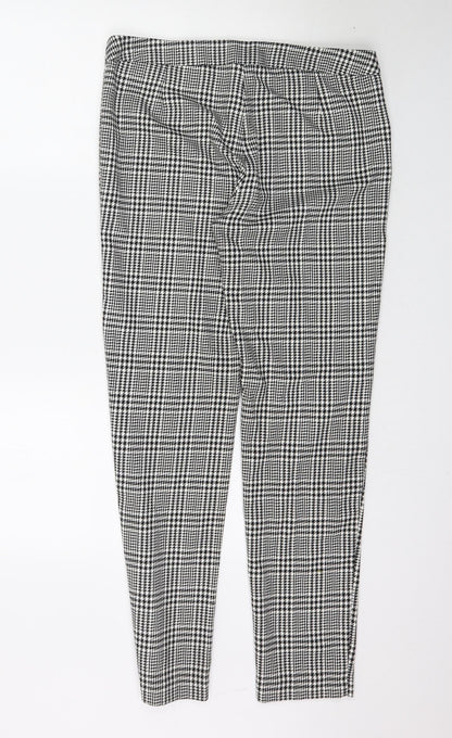 Select Womens Black Plaid  Trousers  Size 12 L30 in