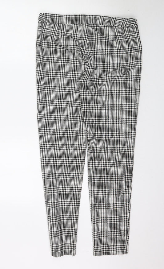 Select Womens Black Plaid  Trousers  Size 12 L30 in