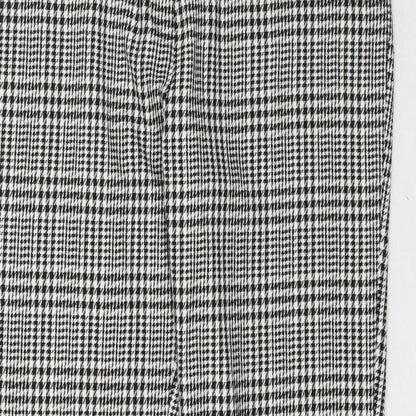 Select Womens Black Plaid  Trousers  Size 12 L30 in