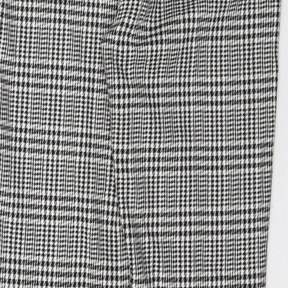 Select Womens Black Plaid  Trousers  Size 12 L30 in