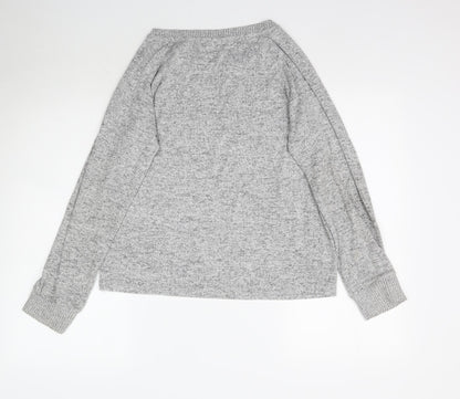 Womens UK Size M Love to Lounge Grey Basic T-Shirt