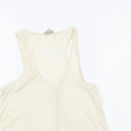 River Island Womens Ivory Floral  Basic Blouse Size 14