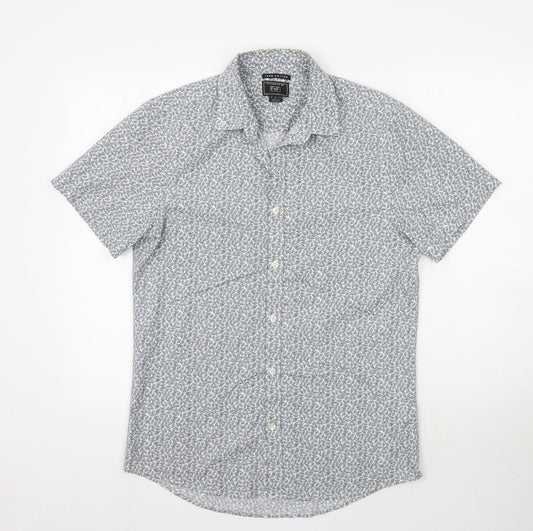 F&F Mens Multicoloured Floral   Button-Up Size S  - Leaf Print