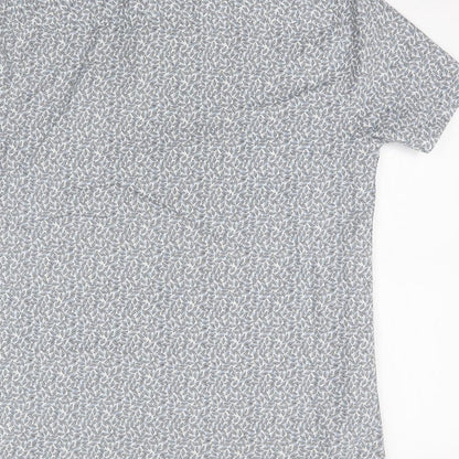 F&F Mens Multicoloured Floral   Button-Up Size S  - Leaf Print