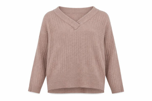 Front view of Intuition women’s pink jumper, size UK 12