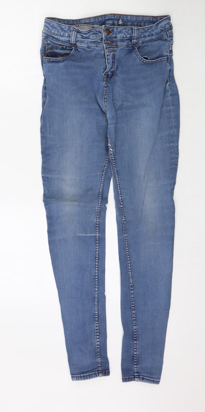 Womens UK Size 32 in Preworn Regular Fit Skinny Blue Jeans