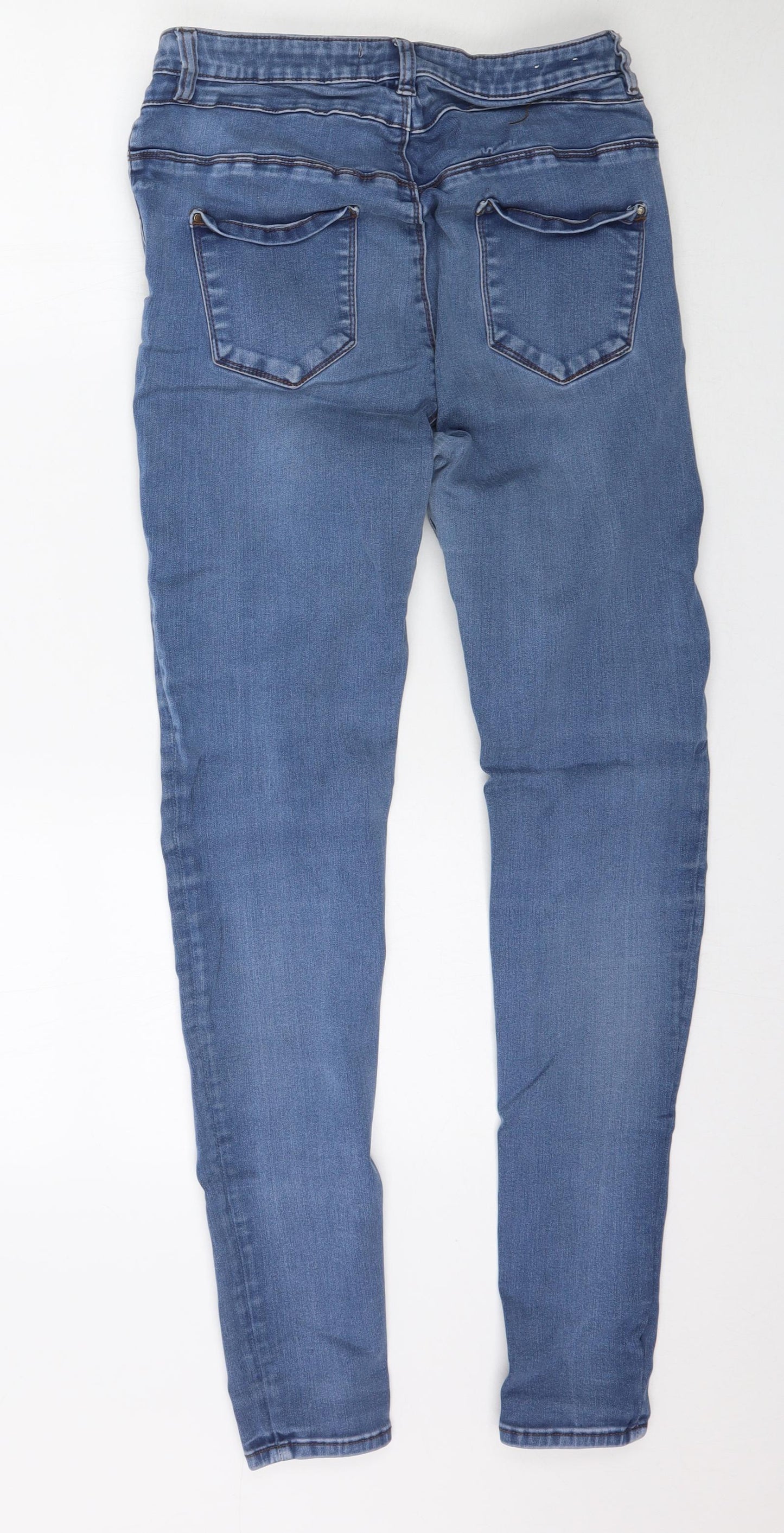 Womens UK Size 32 in Preworn Regular Fit Skinny Blue Jeans