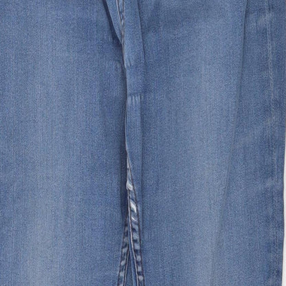 Womens UK Size 32 in Preworn Regular Fit Skinny Blue Jeans