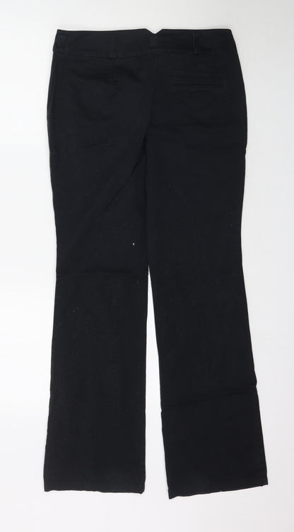 Womens UK Size 10 Promod Regular Fit  Black Trousers