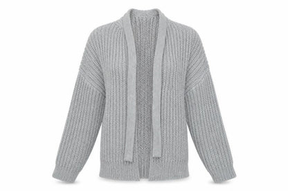 Front view of New Look women’s multicoloured cardigan jumper, size M