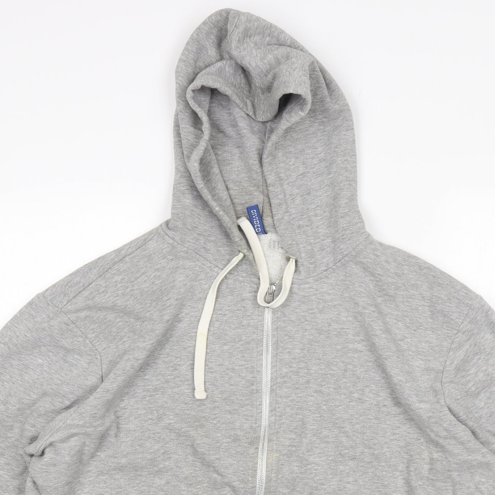 H&M Womens Grey   Full Zip Hoodie Size M