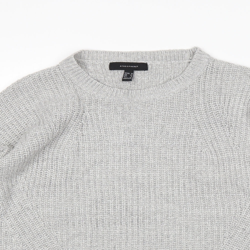 Womens UK Size 10 Atmosphere Grey Pullover Jumper