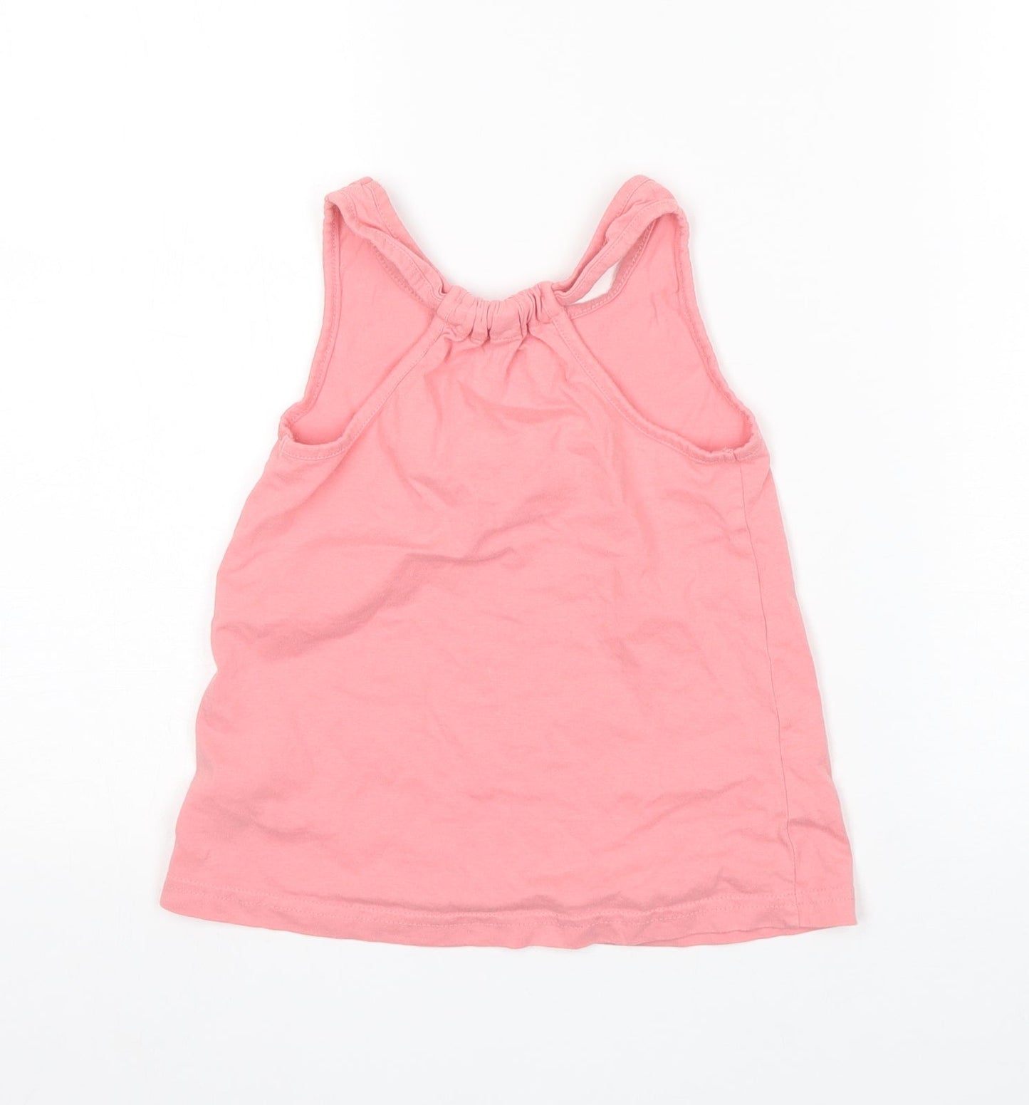 Nutmeg Girls Pink   Basic Tank Size 7-8 Years