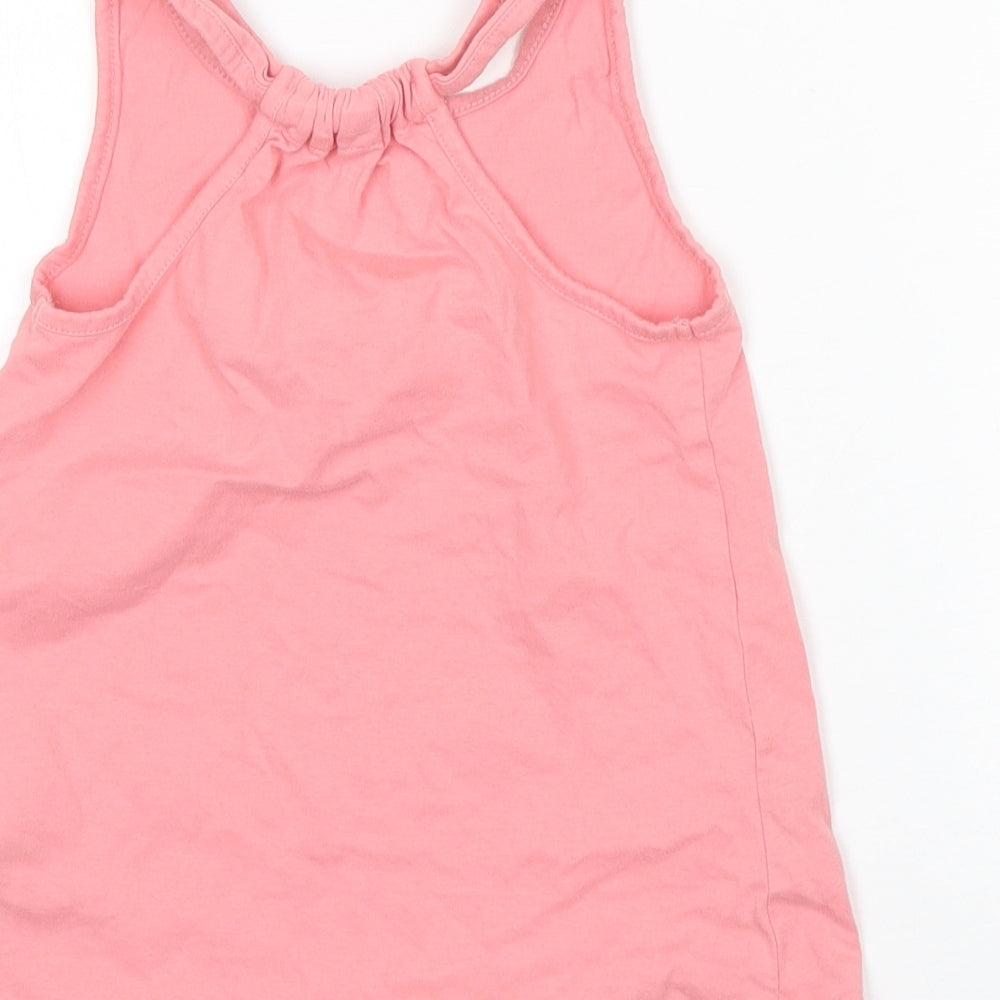 Nutmeg Girls Pink   Basic Tank Size 7-8 Years