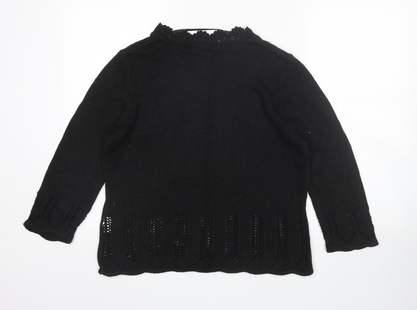 C&A Womens Black   Pullover Jumper Size M