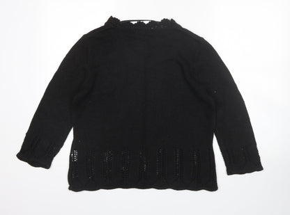 C&A Womens Black   Pullover Jumper Size M