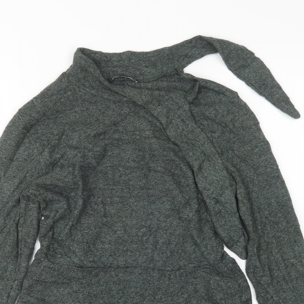 Womens UK Size S H&M Green Pullover Jumper