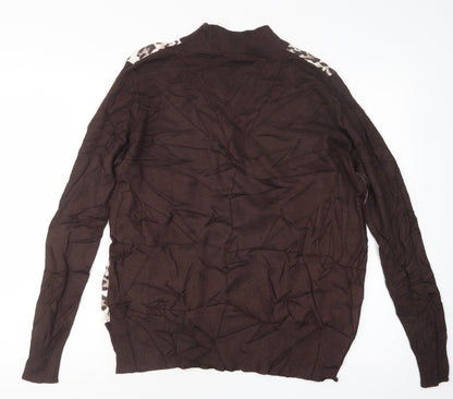 Womens UK Size L Casamia Brown Pullover Jumper