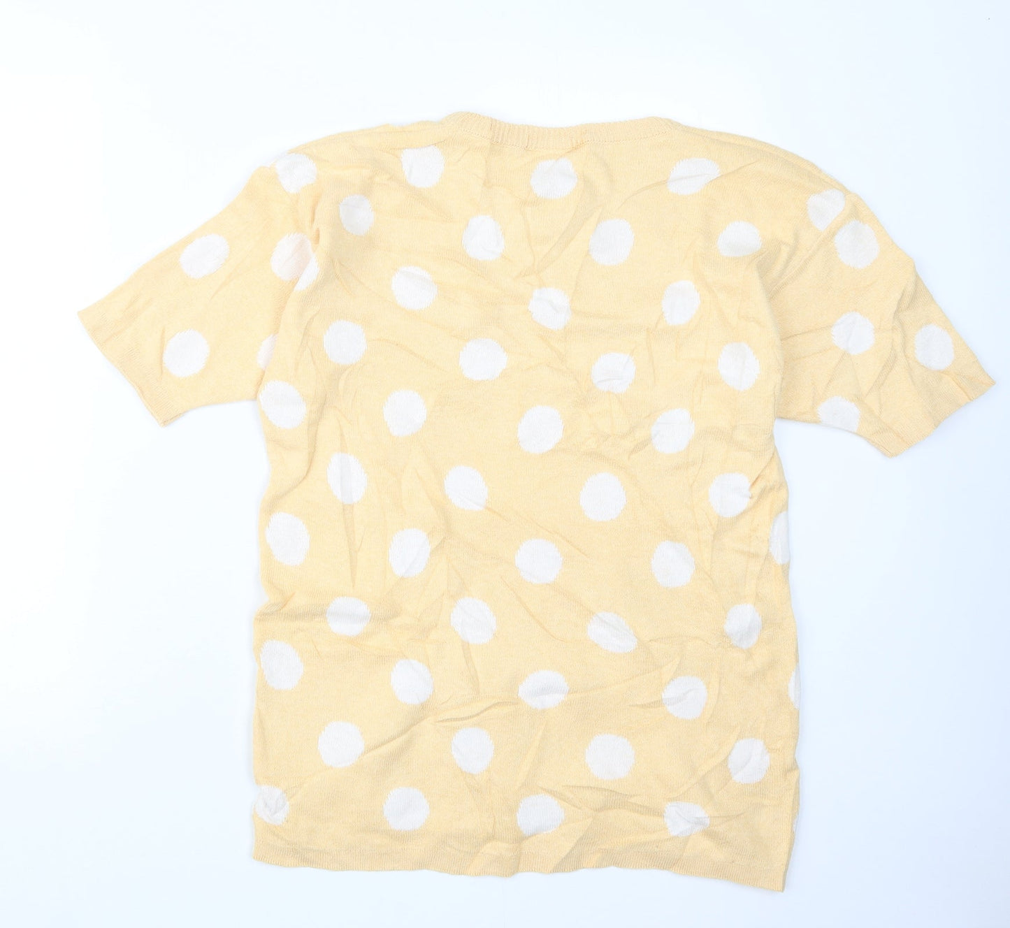 Womens UK Size 10 Preworn Yellow Pullover Jumper