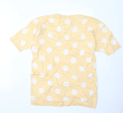 Womens UK Size 10 Preworn Yellow Pullover Jumper