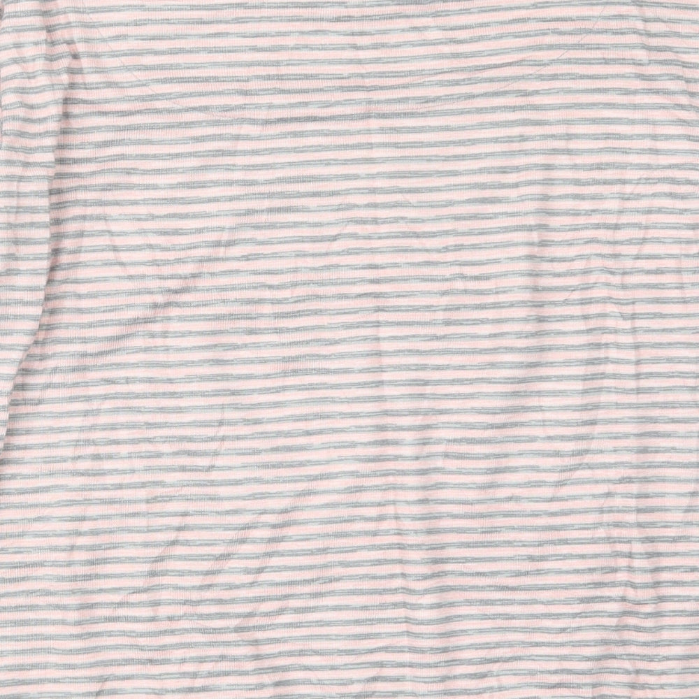 Dorothy Perkins Womens Pink Striped  Top Pyjama Top Size M