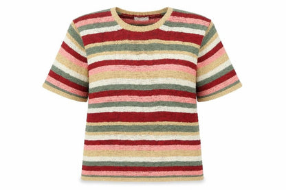 Front view of Damart women’s red jumper, size UK 16