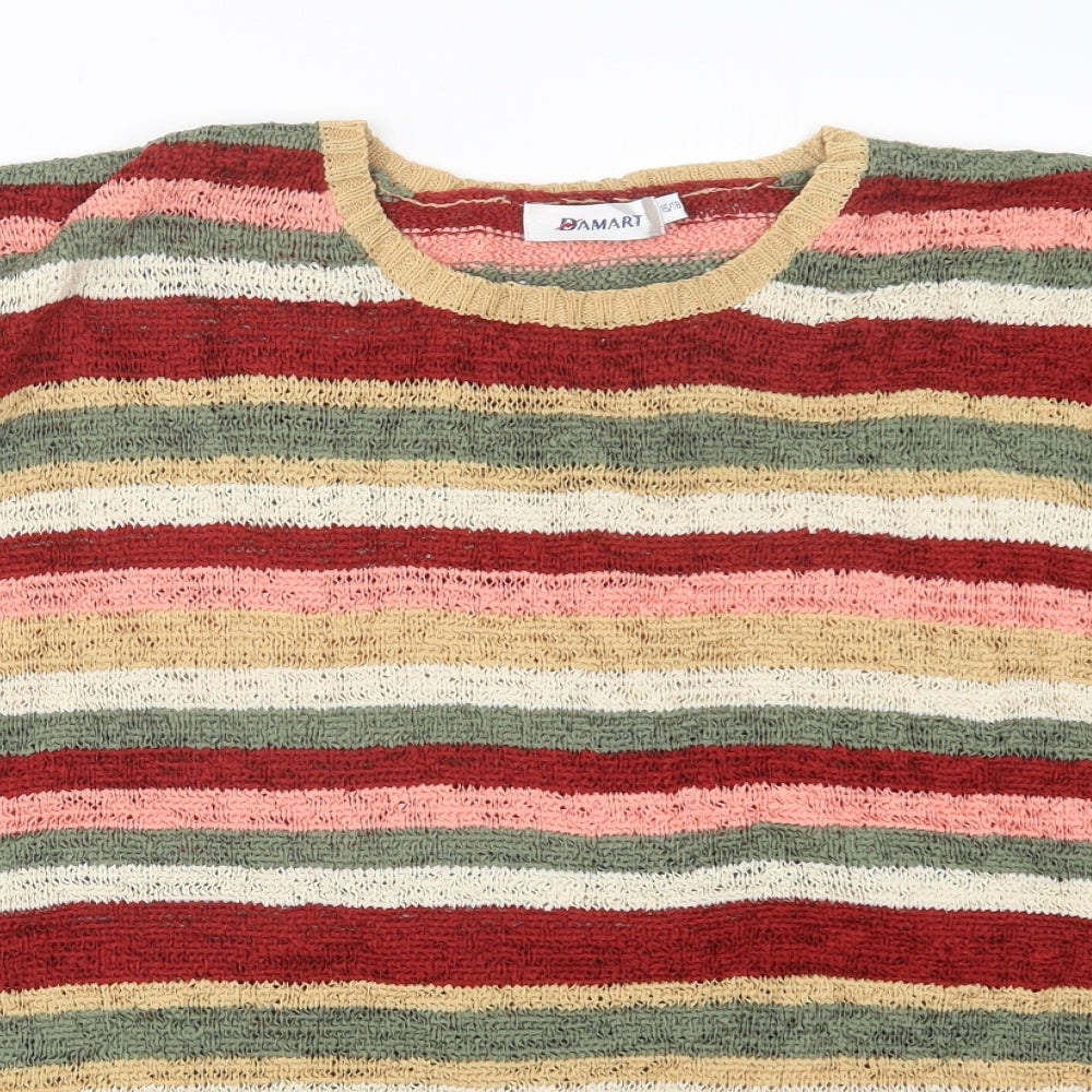 Damart Womens Red   Pullover Jumper Size 16