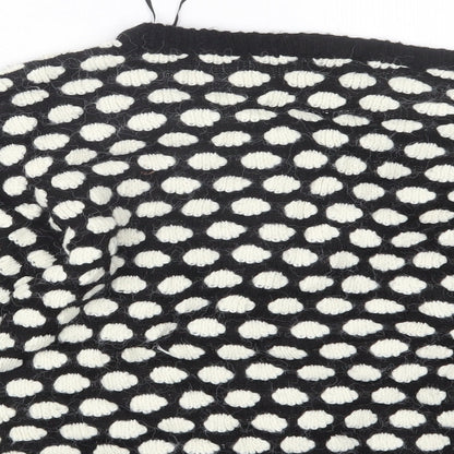 Topshop Womens Black  Knit Pullover Jumper Size 10