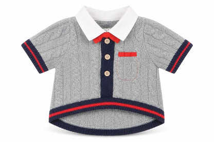 Front view of Accessorize boys’ grey jumper one size