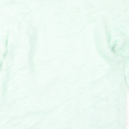 H&M Girls Green  Knit Pullover Jumper Size 11-12 Years  - Unicorn