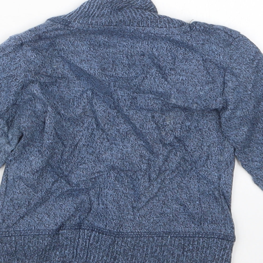 Rebel Boys Blue  Knit Cardigan Jumper Size 12-18 Months