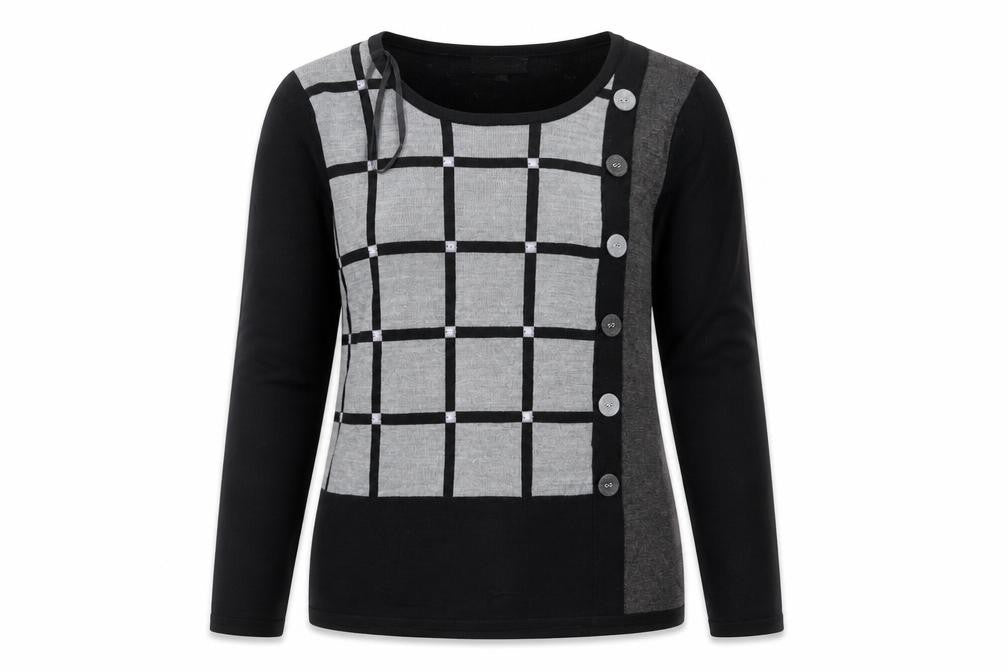Womens UK Size S MUDFLOWER Black Pullover Jumper