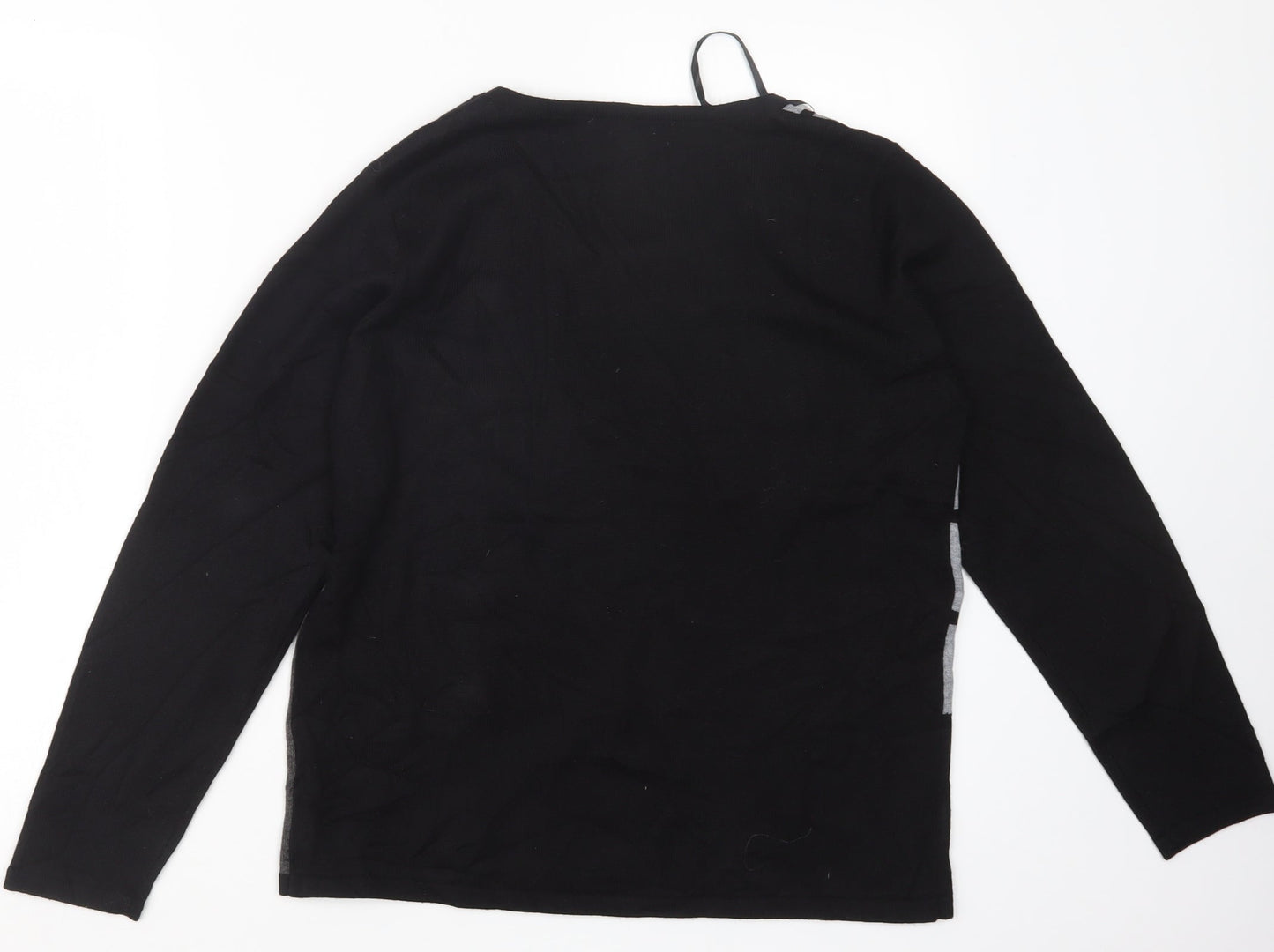 Womens UK Size S MUDFLOWER Black Pullover Jumper