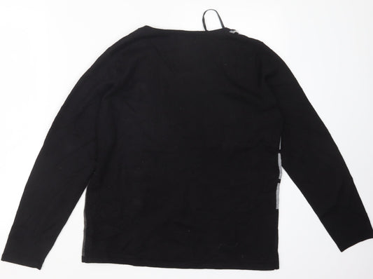 Womens UK Size S MUDFLOWER Black Pullover Jumper